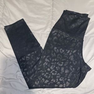 Evolution and Creation-Black metallic cheetah print